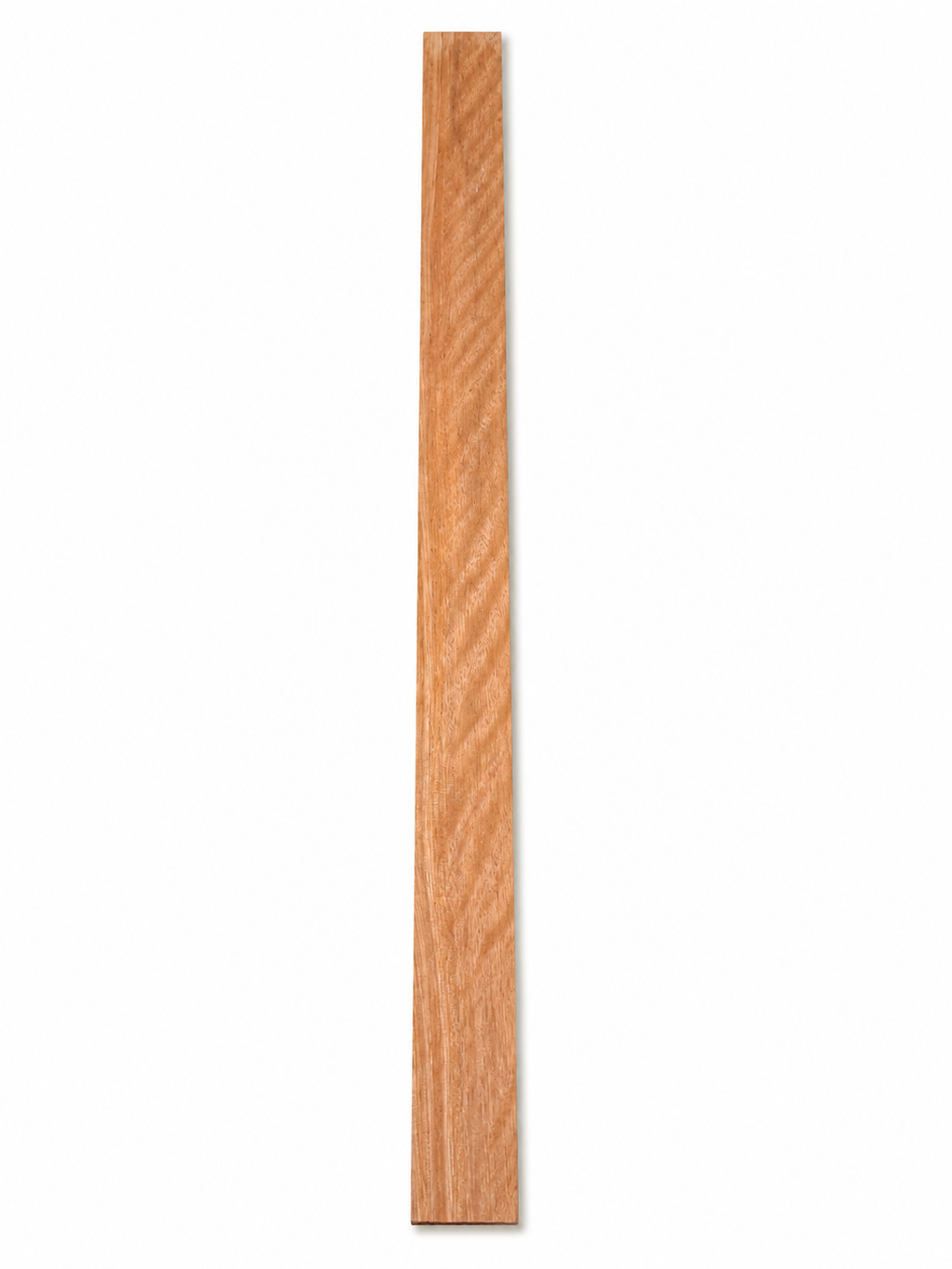 Rose-tone chatoyant hardwood blank, 26.25 in, dense exotic wood