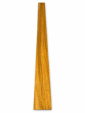 Golden chatoyant hardwood board, 33.4375 in, clean luminous grain