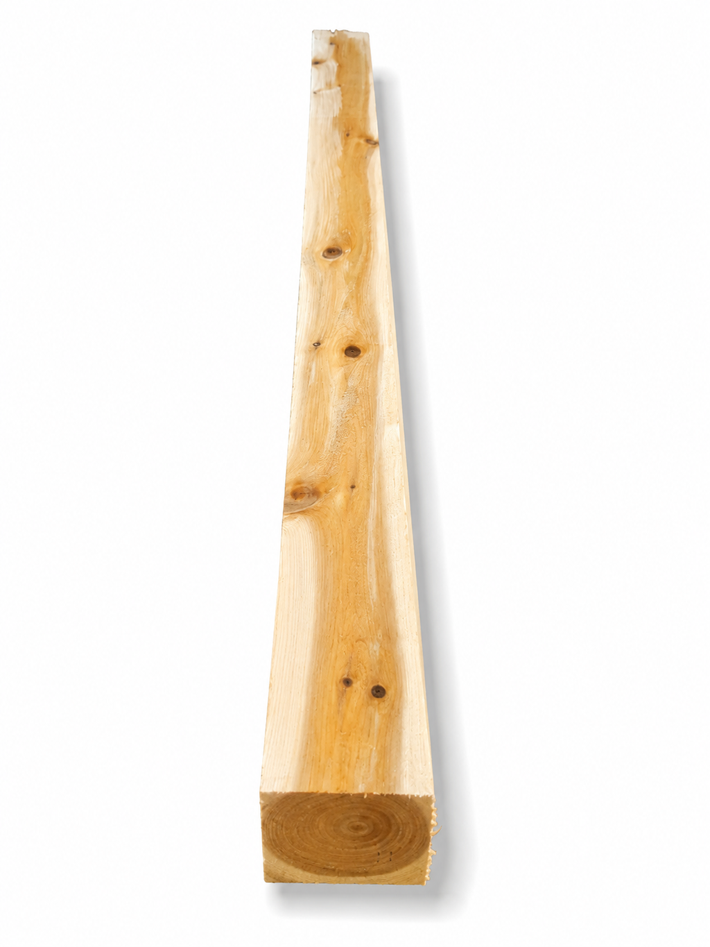 Cedar beam blank, 35.5 in, golden heartwood and pale sapwood