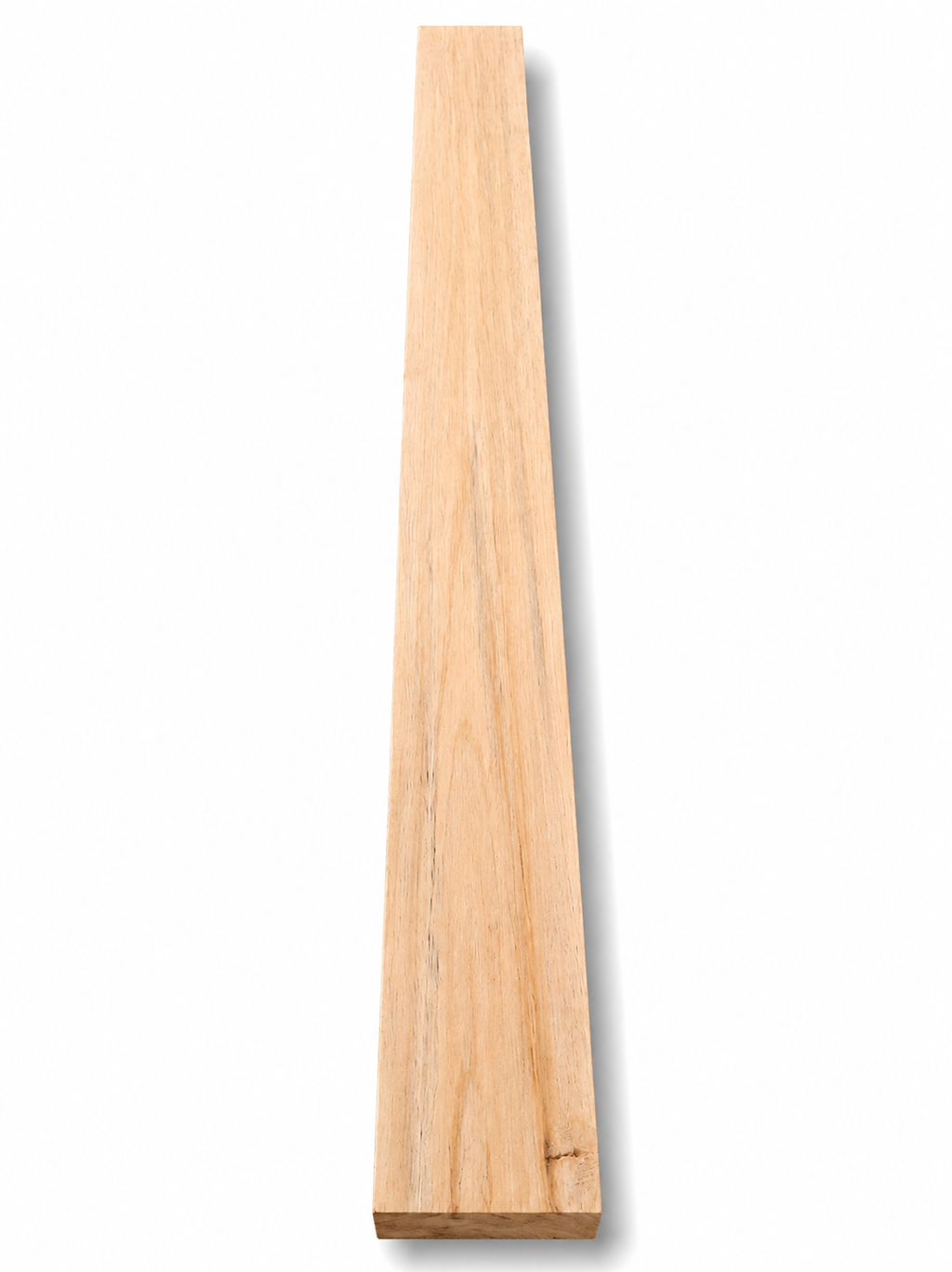 Spalted yellow exotic hardwood board, 38.5 in, natural dark spalting