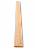 Spalted yellow exotic hardwood board, 38.5 in, natural dark spalting