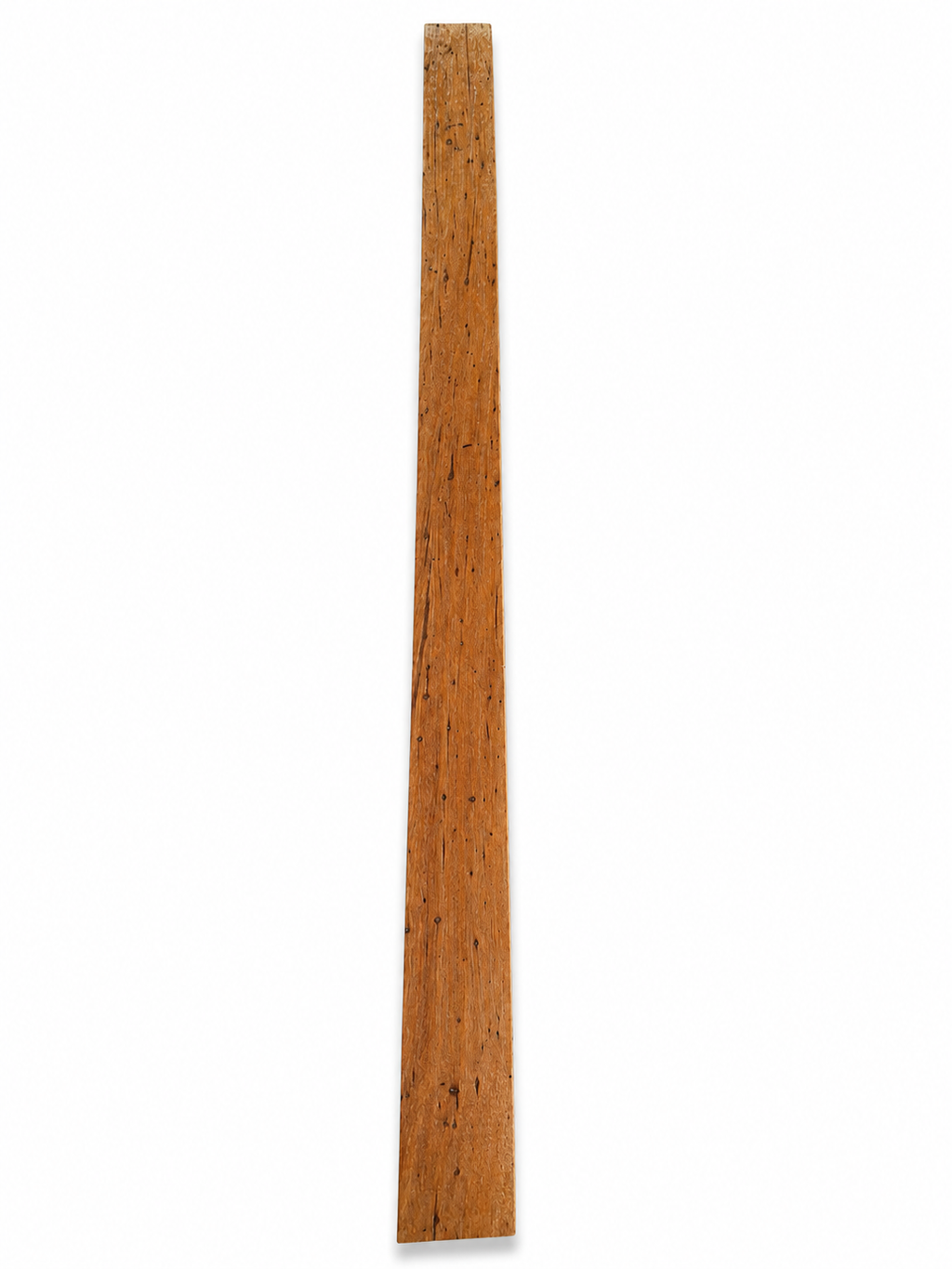Speckled exotic hardwood board, 35.875 in, dense natural figure