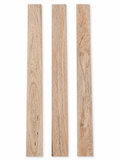 Lot #30, three long figured hardwood boards with golden-tan grain
