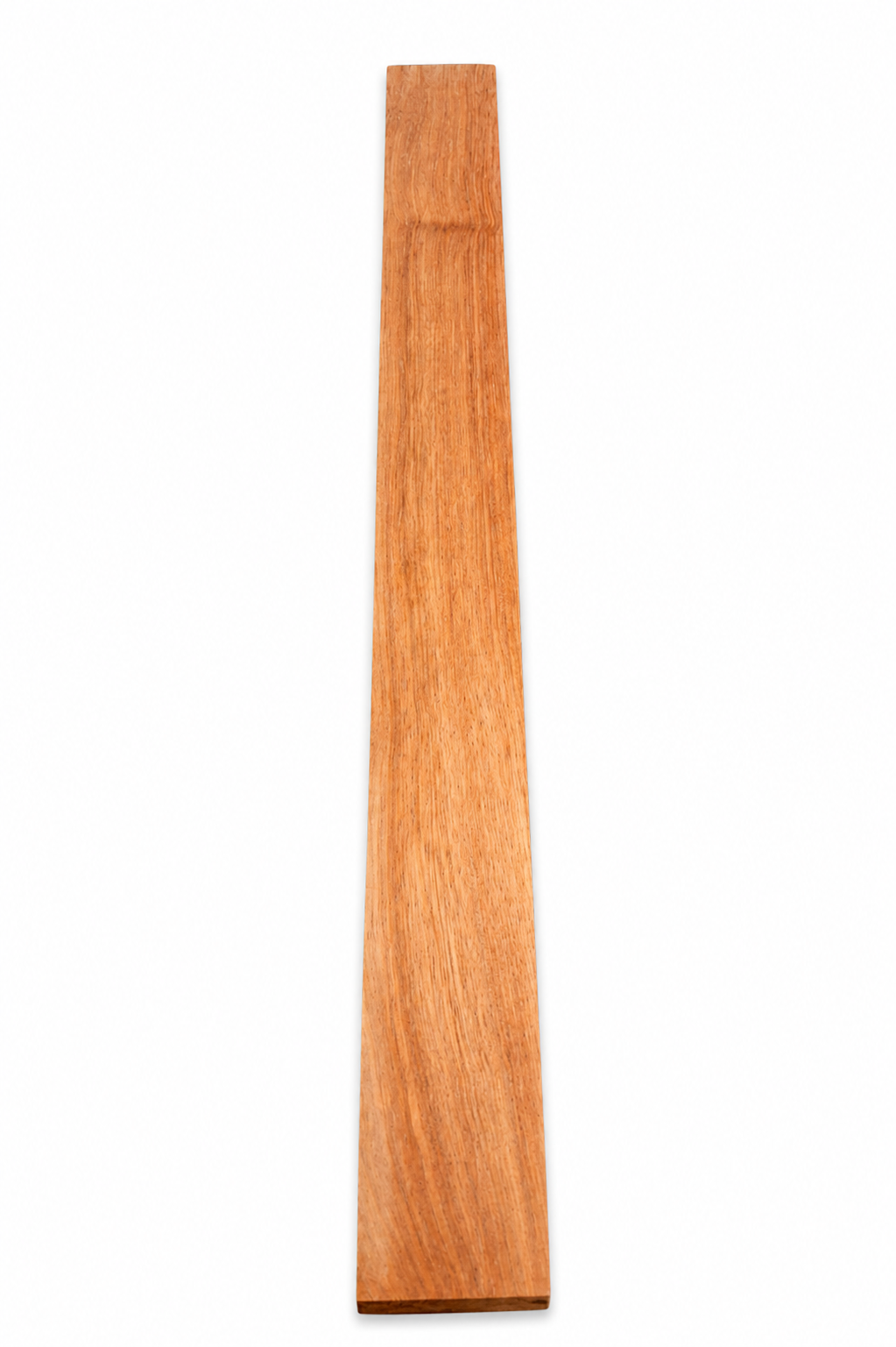 Premium hardwood board with golden-copper chatoyant grain