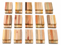 Chatoyant exotic wood pen blanks, mystery pack of 8