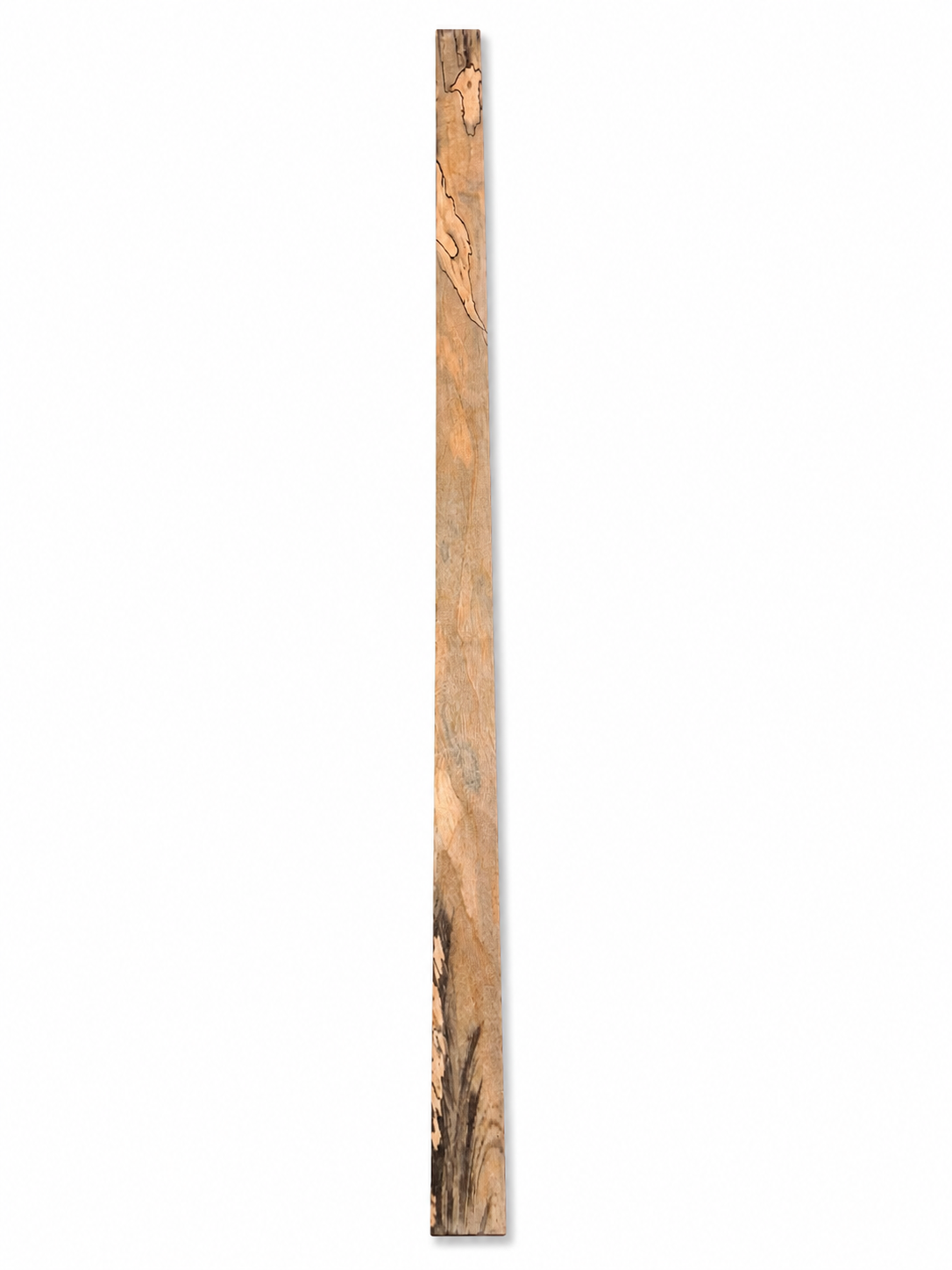 Blue-gray spalted wood blank with dark natural zone lines