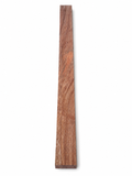 Rose and violet chatoyant hardwood board, 35.5 in, interlocked grain