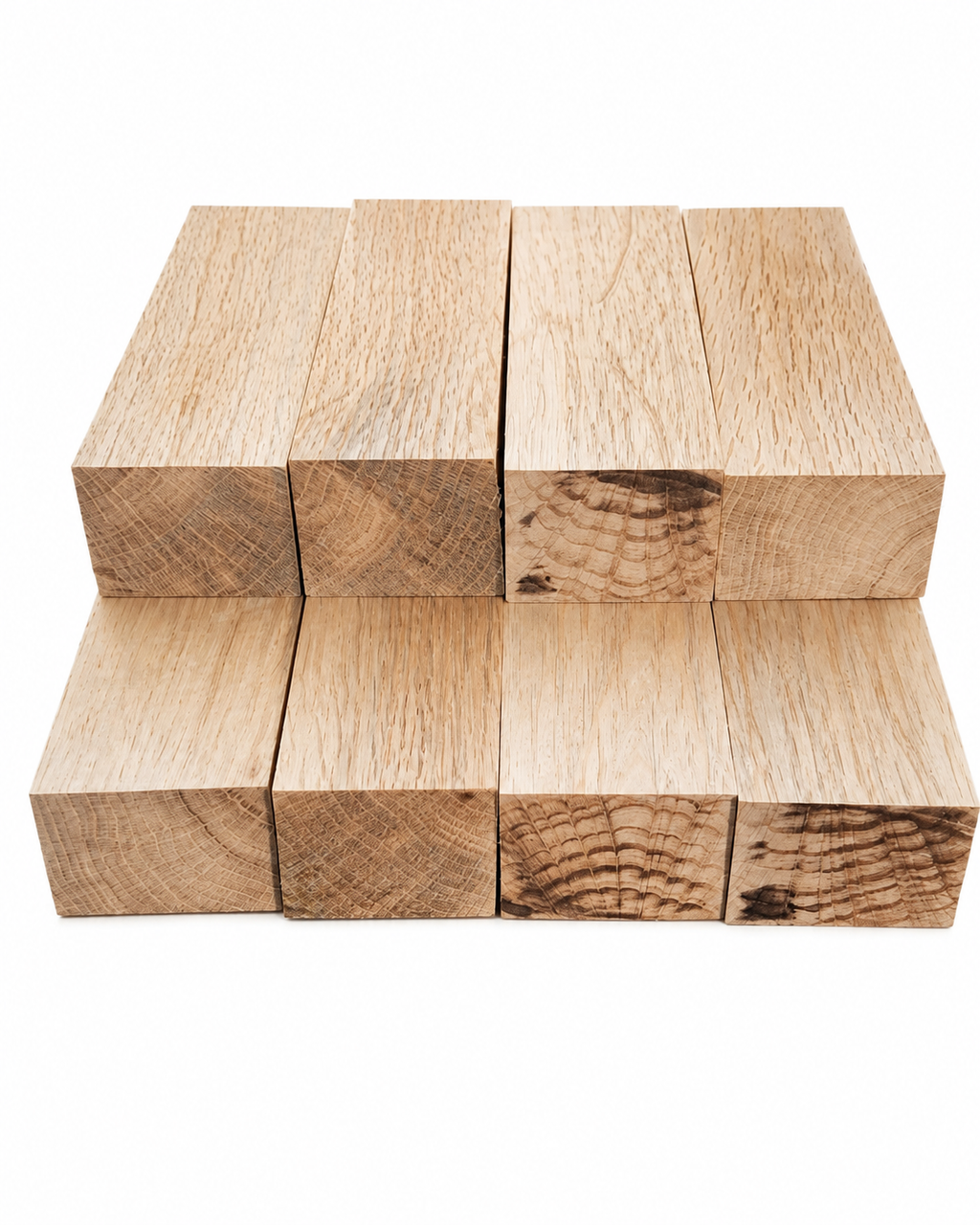 Hevea woodworking blank with clean surfaced faces and even grain