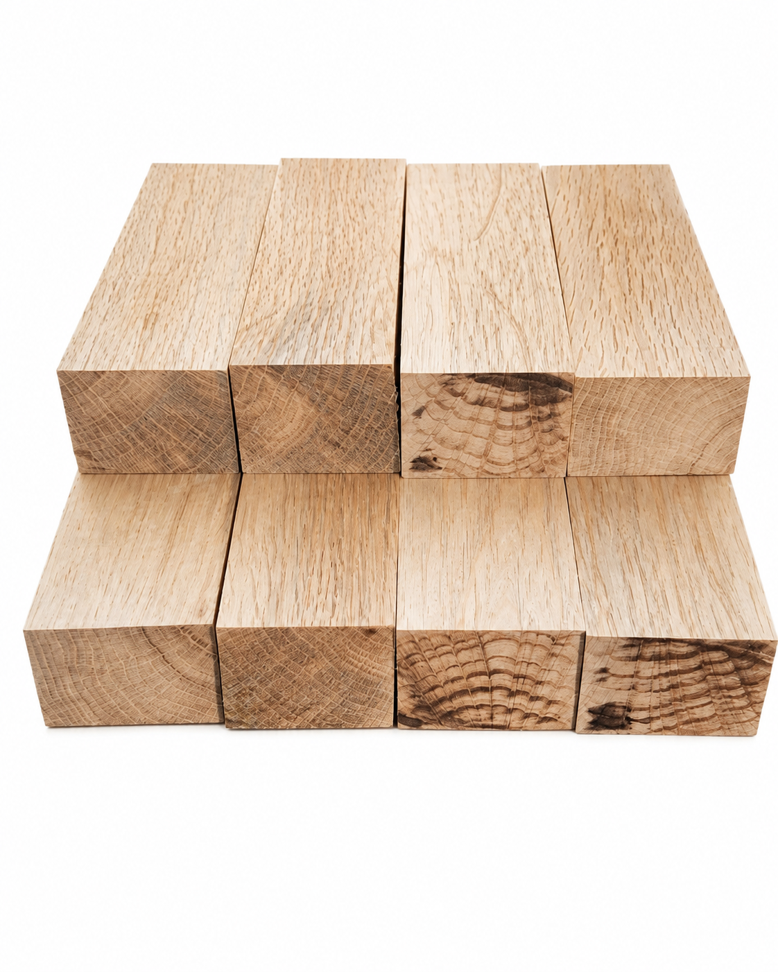 Hevea woodworking blank with clean surfaced faces and even grain