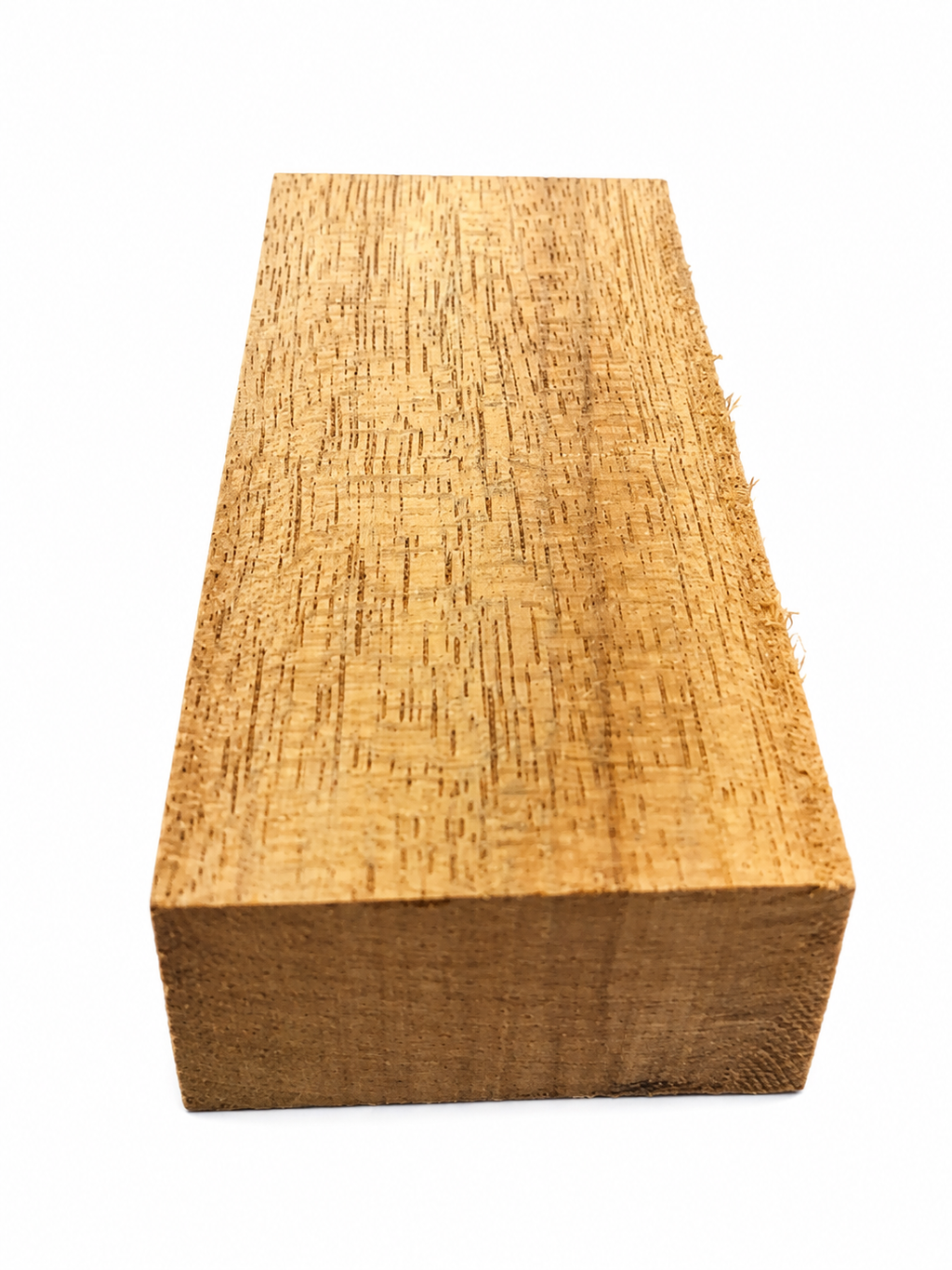 Premium exotic wood blank with shimmering metallic-gold figure