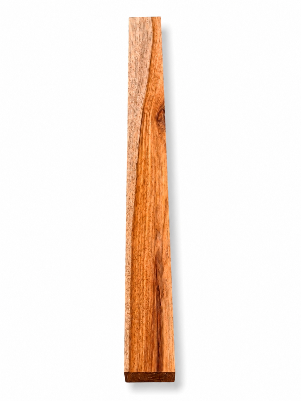 Signature exotic hardwood board, 34 in, reddish-brown ribbon grain