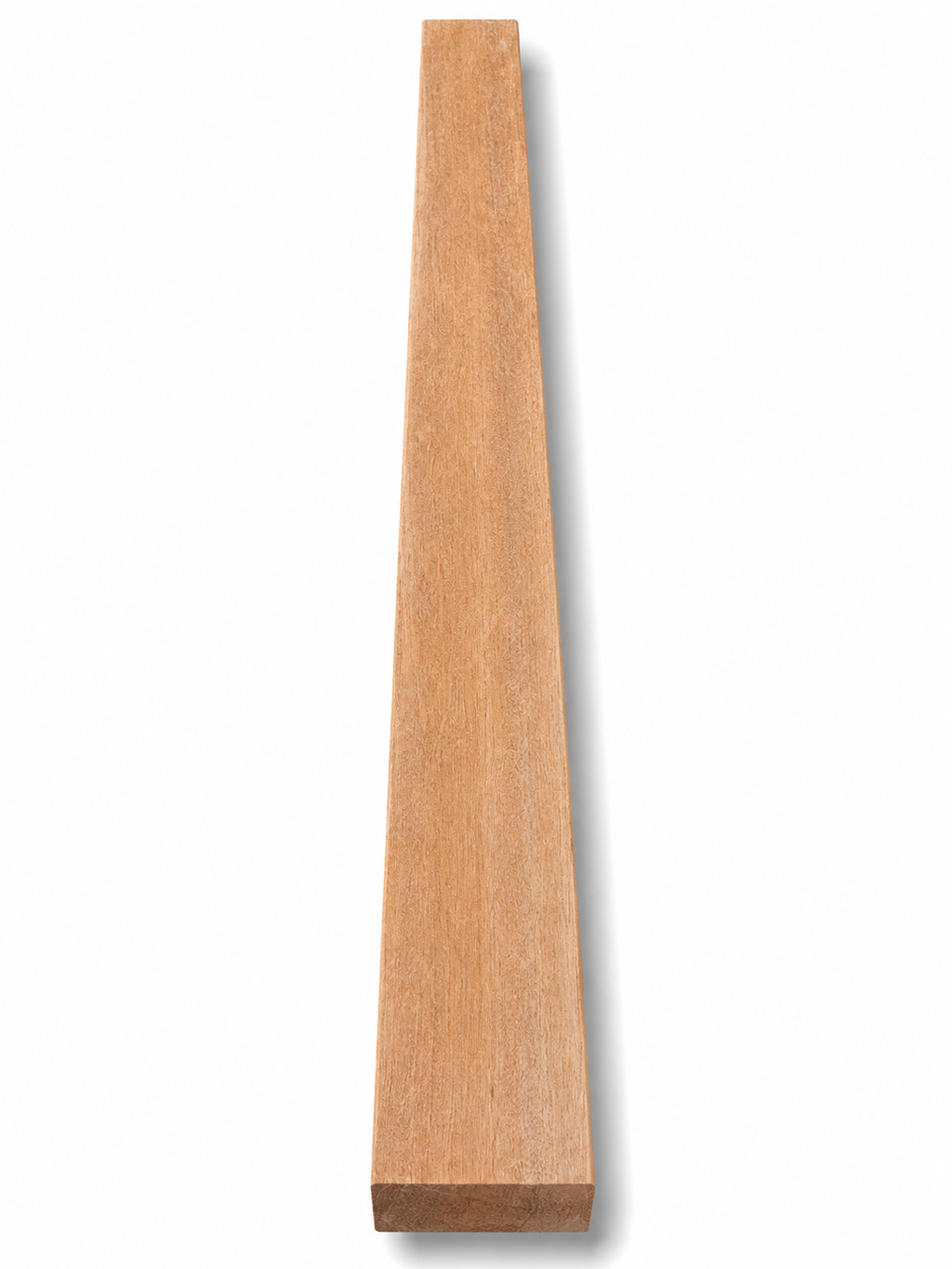Premium exotic hardwood board with fine grain and oily texture