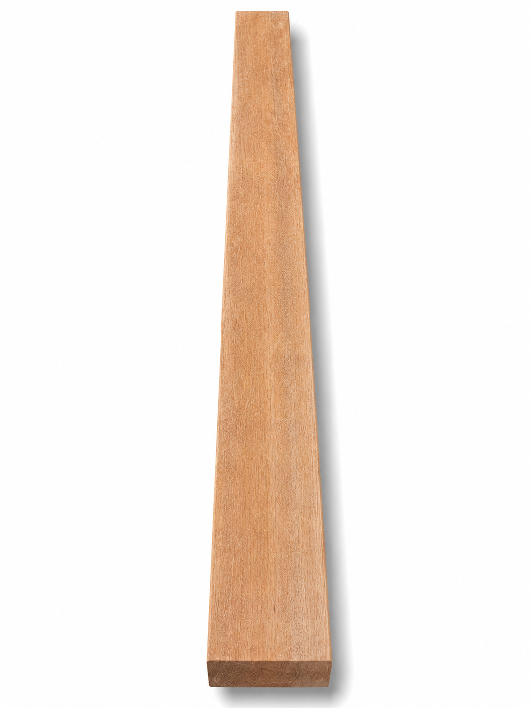 Premium exotic hardwood board with fine grain and oily texture