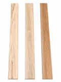 Lot #2, three exotic hardwood long boards, exact pieces shown