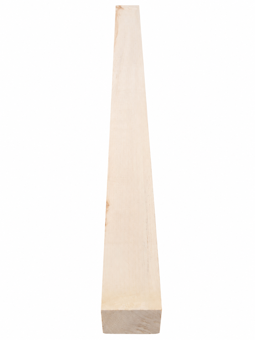 Premium white exotic hardwood board with natural ivory tone