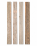 Lot #1, four exotic hardwood long boards, exact pieces shown
