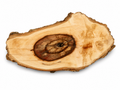 Maple burl knot, 7.875 in, dark center and pale figured wood