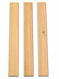Lot #46, three blonde exotic hardwood boards with light golden tones