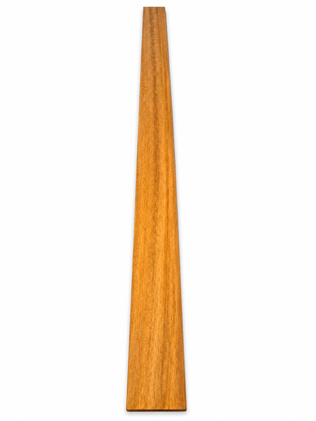 Signature hardwood board with golden chatoyant grain
