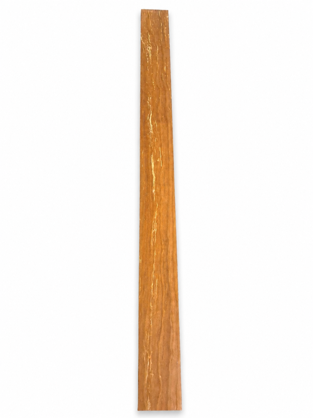 Lot #21 spalted exotic hardwood board with golden-brown color and fine lines