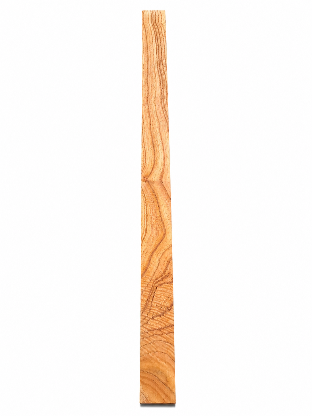 Canarywood hardwood board, 39 in, flowing golden grain