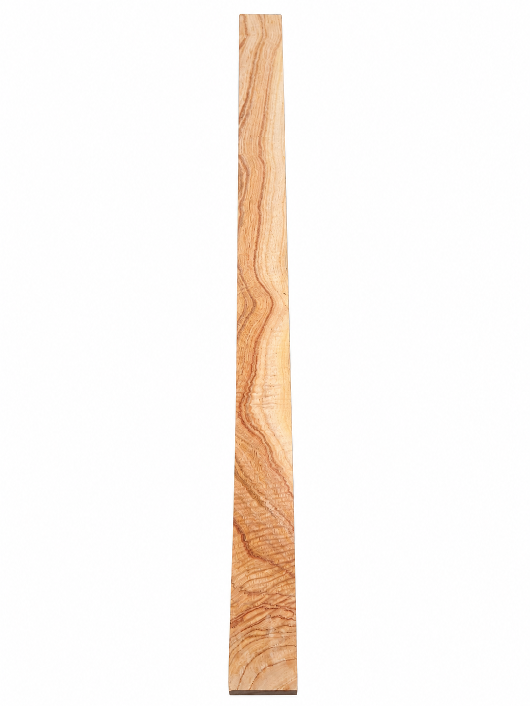 Premium Canarywood board with elegant flowing grain
