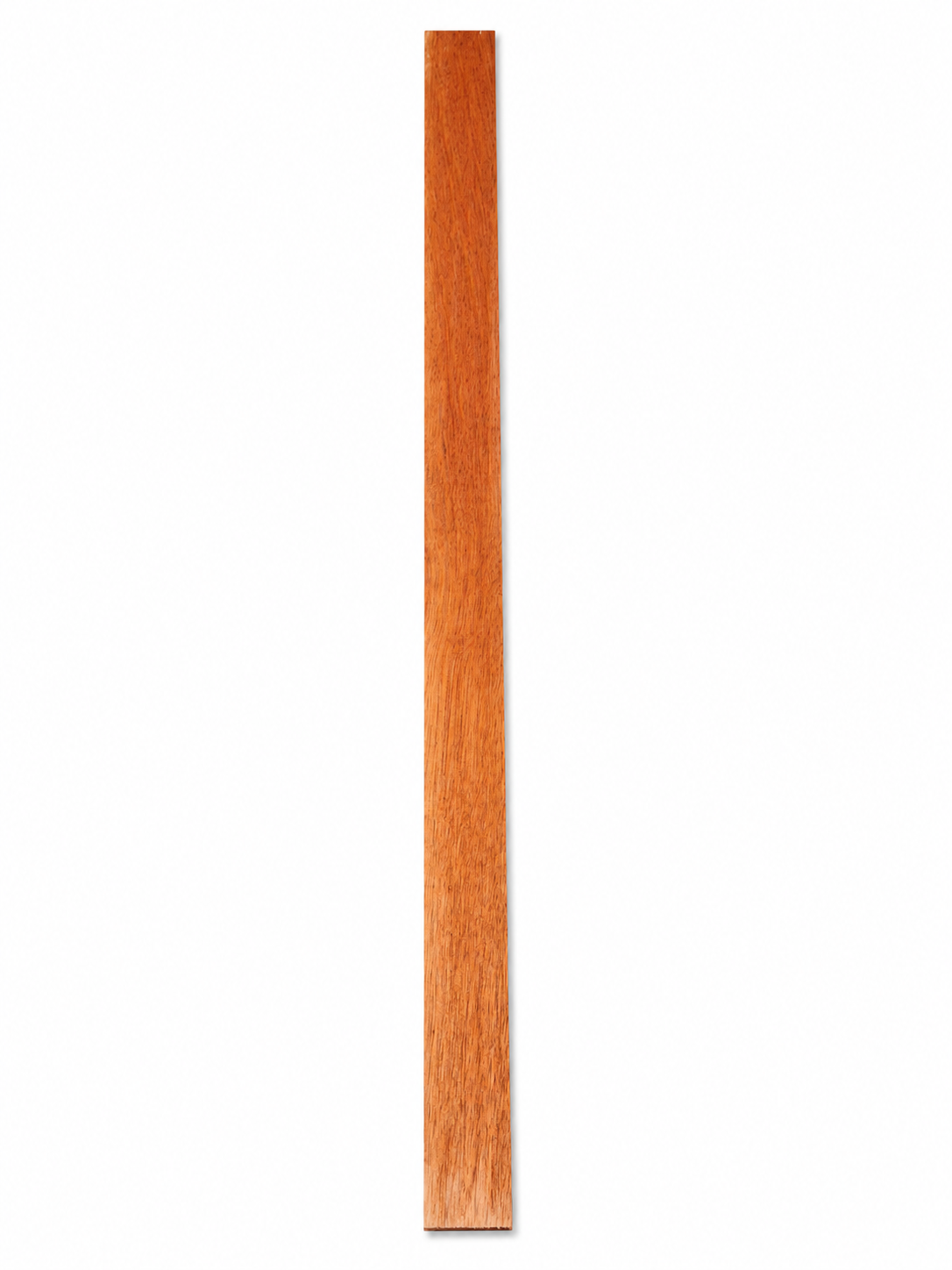 Pink shimmer exotic hardwood board, 37.875 in, subtle chatoyance