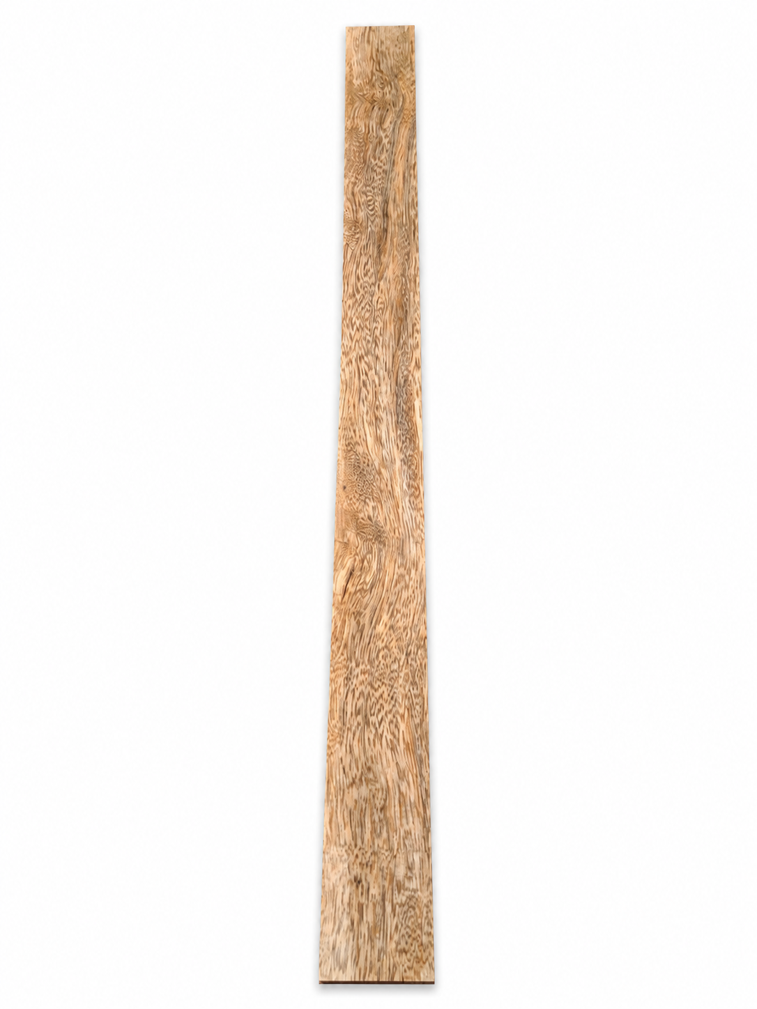 Lot #13 highly figured exotic hardwood board with rippled swirling grain