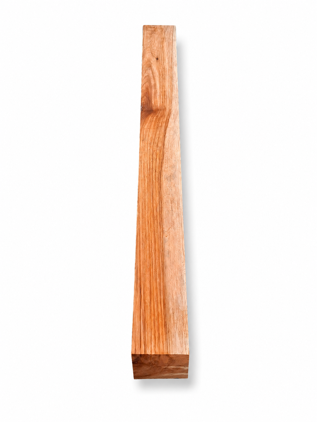 Premium exotic hardwood board with natural ribbon grain