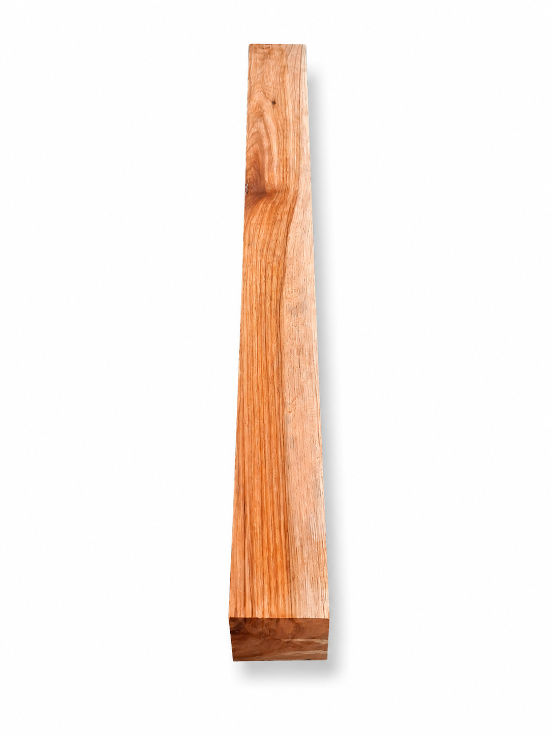 Premium exotic hardwood board with natural ribbon grain