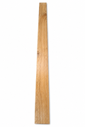 Lot #12 exotic hardwood long board, 41 in, golden-brown straight grain
