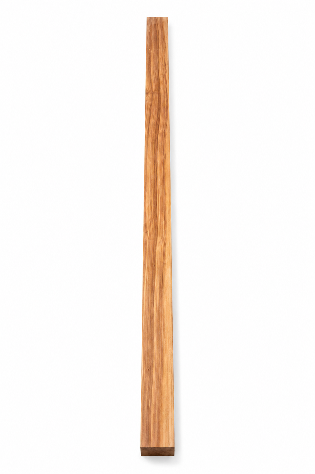 Lignum Vitae blank with flowing natural grain and ultra-dense wood
