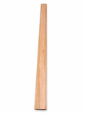 Rose and brown exotic hardwood board, 22.9375 in, signature figure