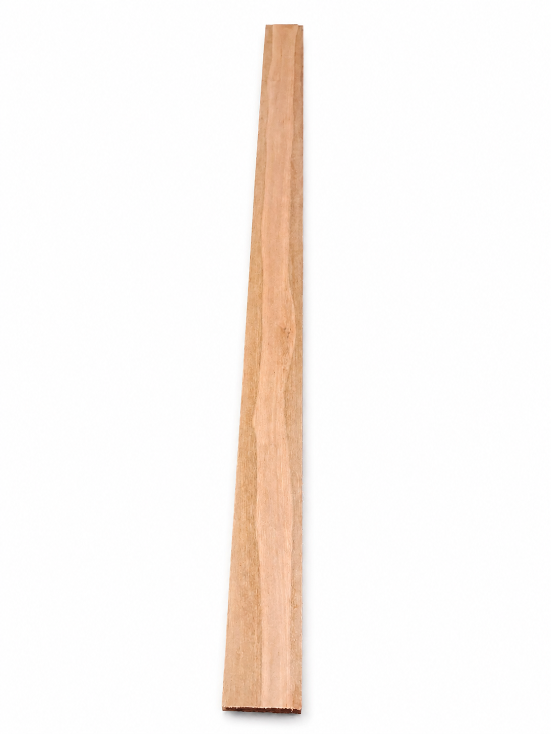 Rose and brown exotic hardwood board, 22.9375 in, signature figure
