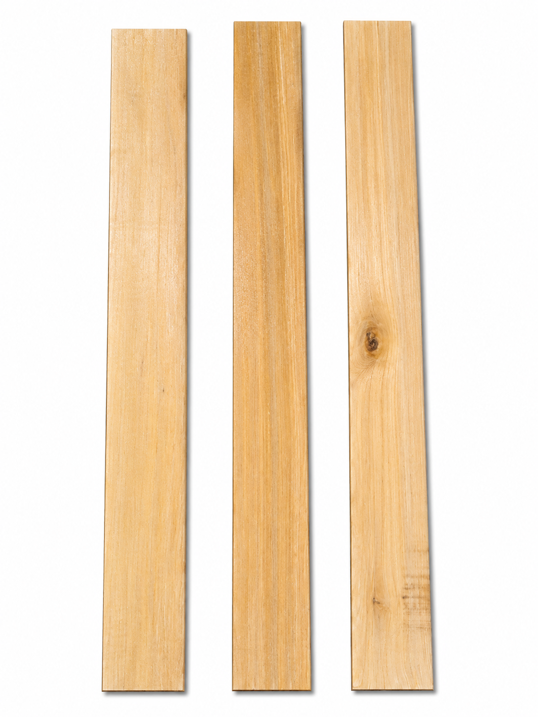 Lot #46 long exotic boards with golden-beige straight grain