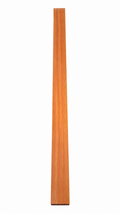 Dense golden-brown exotic hardwood board, 38.75 in, straight grain