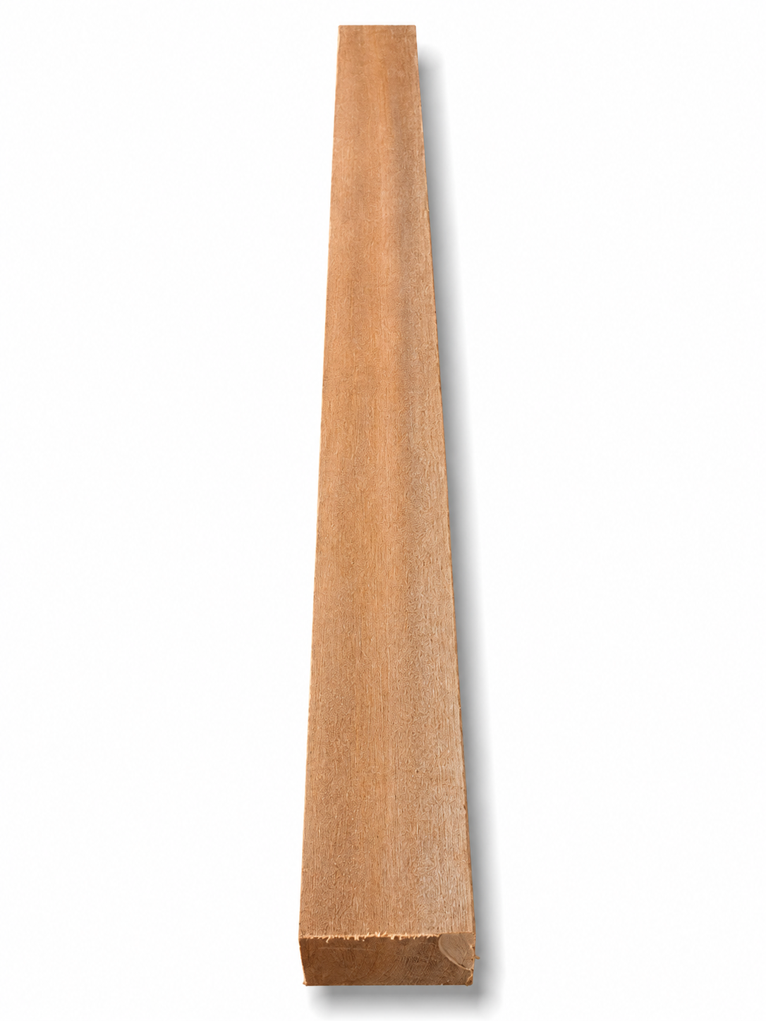 Fine-grain exotic hardwood board, 38.5 in, natural oily luster