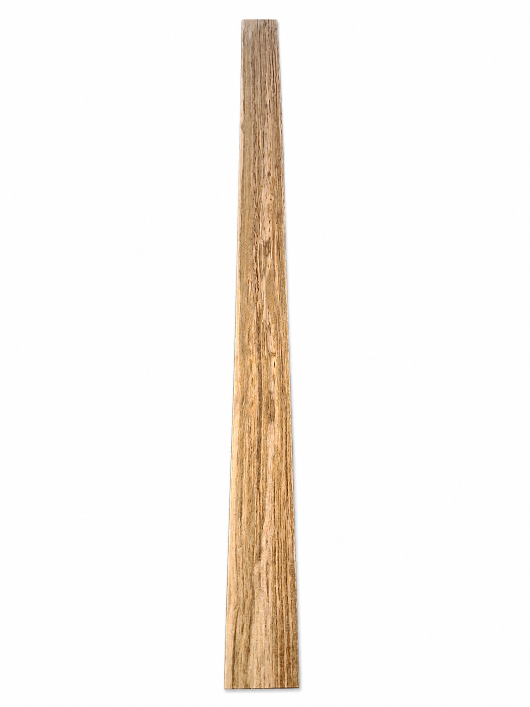 Khaya-type figured hardwood board, 40.5 in, chatoyant golden-brown grain