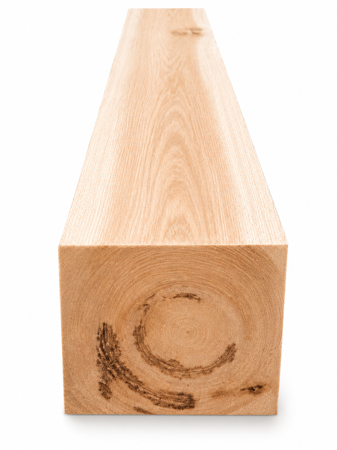 Premium cedar timber blank with solid square stock format