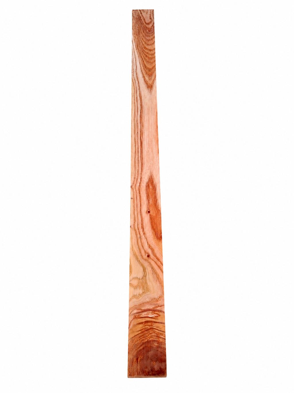Red Canarywood hardwood board with vivid natural figure