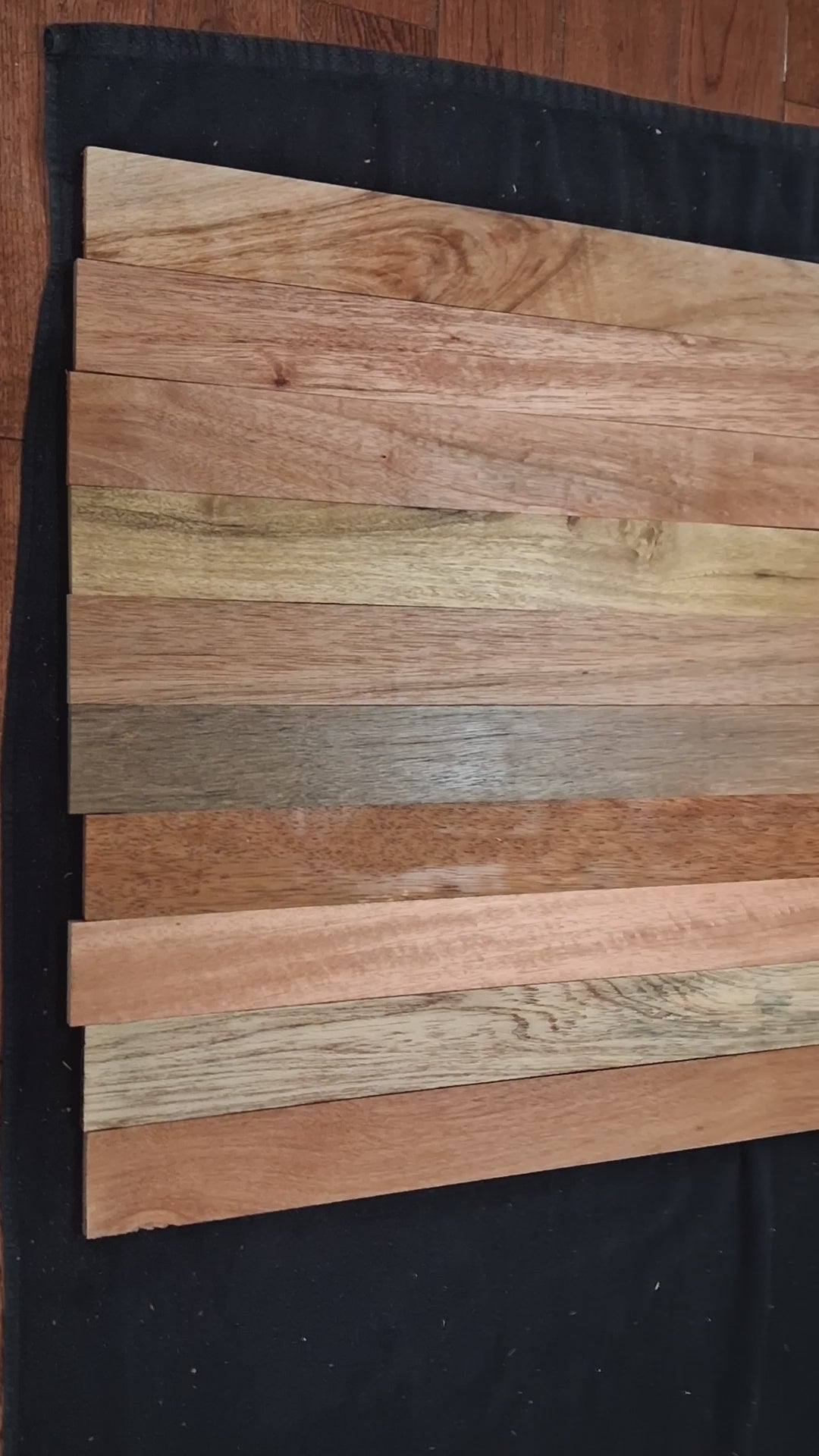 Premium Exotic Hardwood Board Pack – 10 Boards – 24" × 2¼" × 5/16" Min. – Lot C