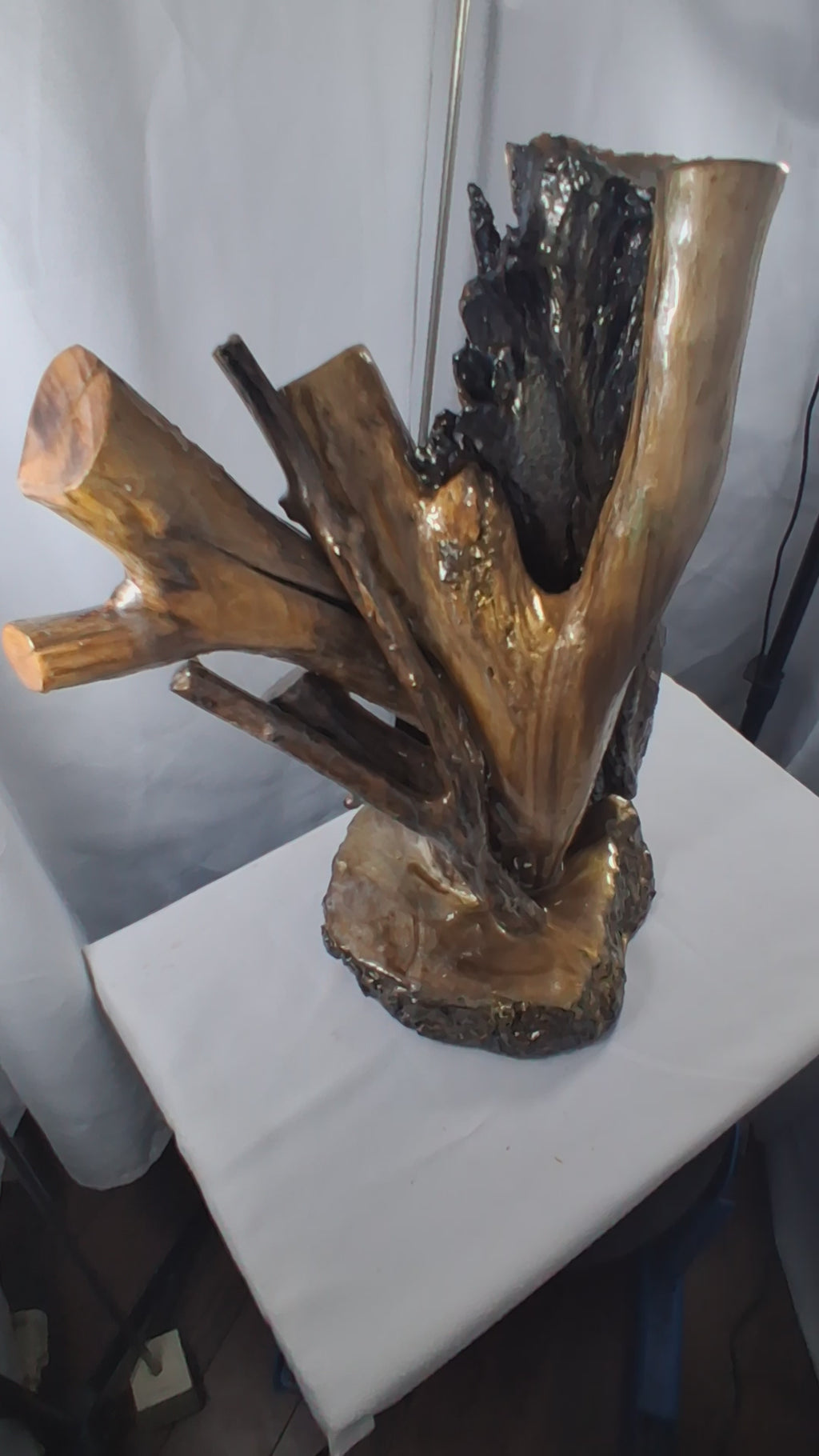 Wildwood Ascension – One-of-a-Kind Natural Wood & Epoxy Sculpture