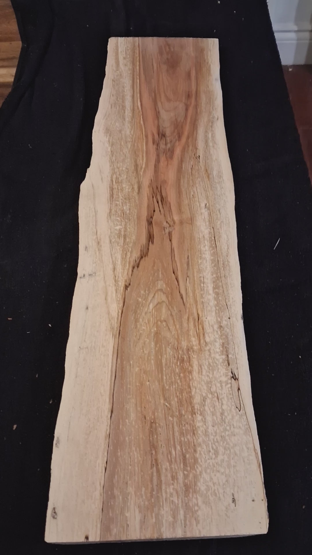 Natural Spalted Cherry Board – Rustic Live Edge Slab for Epoxy, Décor & Creative Project