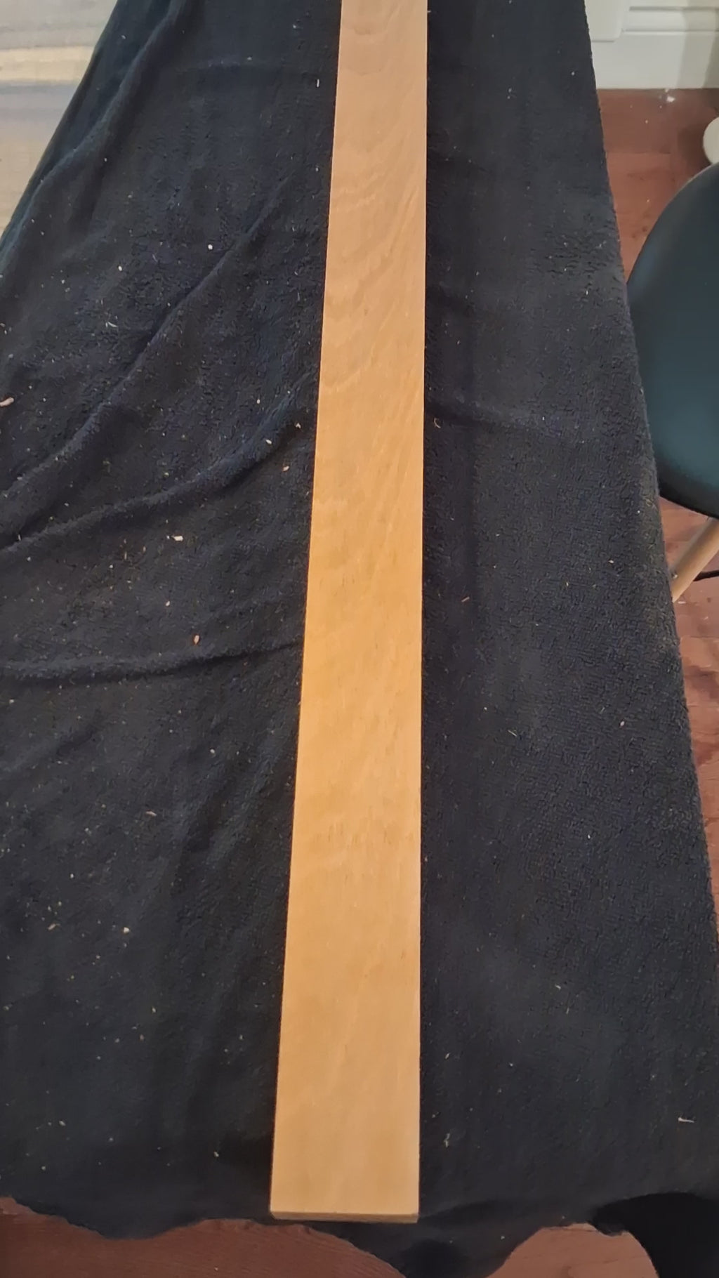 Exotica Woods Signature – Golden Figured & Chatoyant Hardwood Board – 33⅞" × 2" × 1¼" – Unique Piece