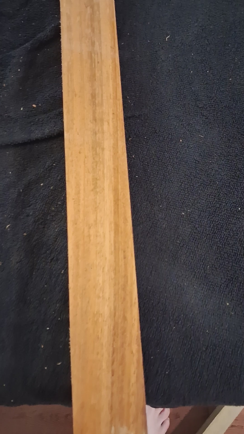 Exotica Woods Signature – Golden Chatoyant Hardwood Board – 33 7/16" × 1 15/16" × 1" – Unique Piece