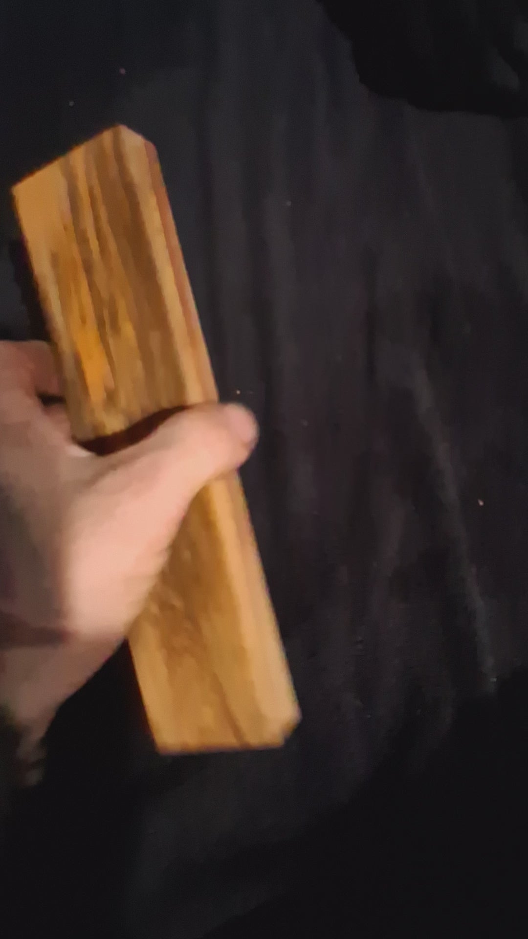 Exotic Burl Wood Block – Premium Figured Grain – 2 3/8" × 7/8" × 8" – 268 g – product video