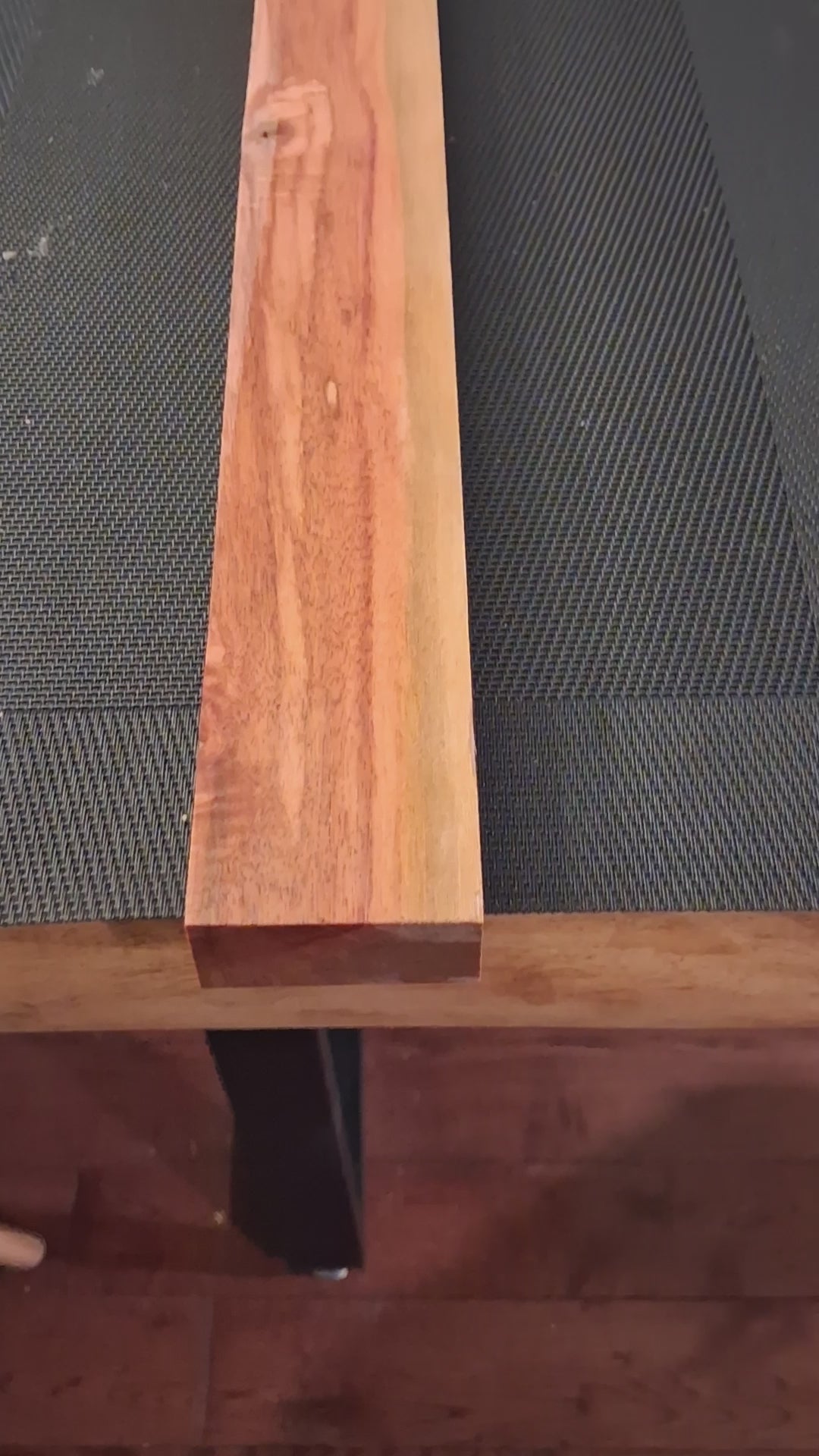 Figured Exotic Wood Board – Rosewood-Style Flowing Figure – 37⅝" × 2¹⁄₁₆" × ⅞" – product video