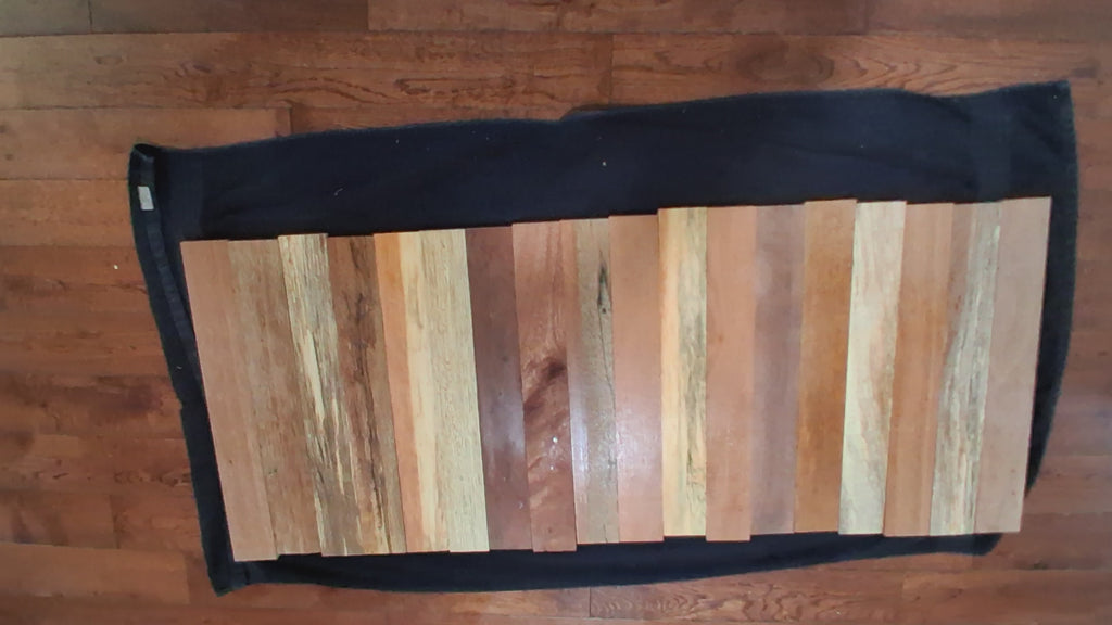 Premium Exotic Hardwood Board Pack – 17 Boards – 18" × 2¼" × 5/16" Min. – Lot A