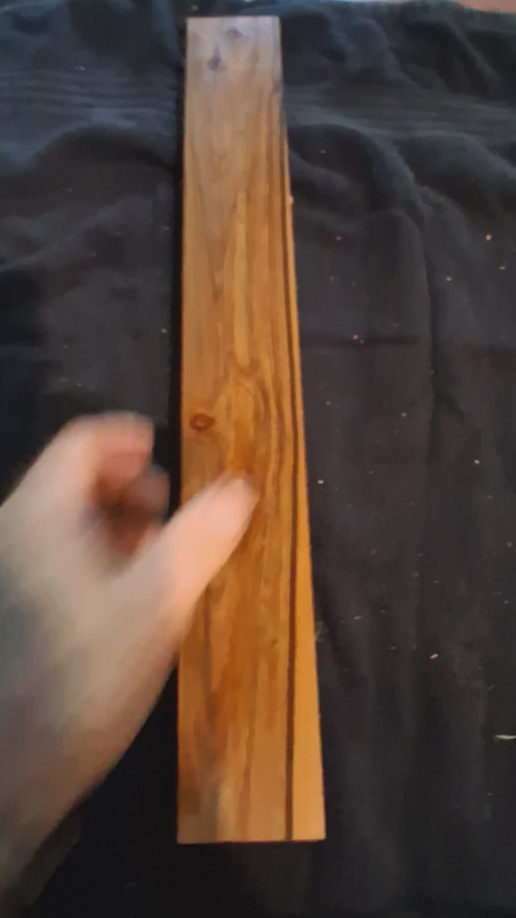 Lignum Vitae Exotic Blank – Ultra-Dense 19"x2⅞"x1⅜" – ~900g 1.15g/cm³ – product video