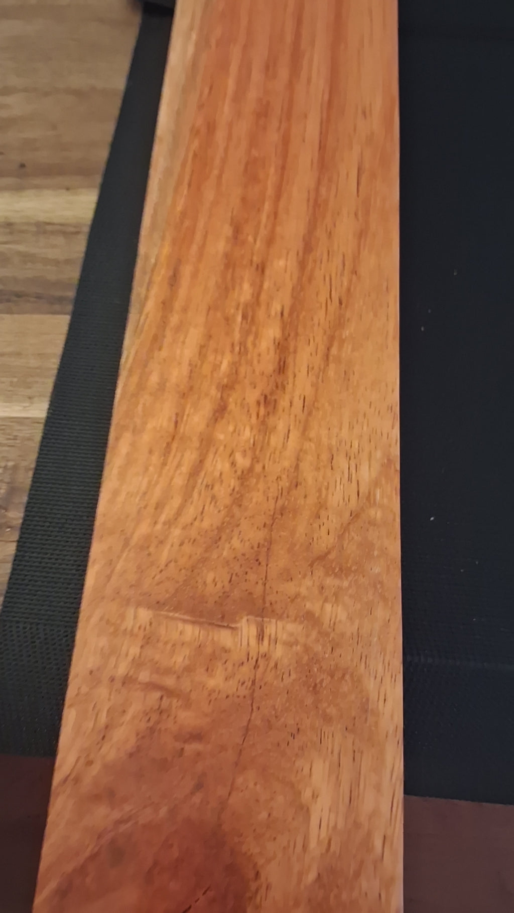 Premium Massive Kempas Large Blank – 15.3 lb – 40 7/16" × 3 1/2" × 3 7/16" – Furniture & Artisan Grade | Exotica Woods